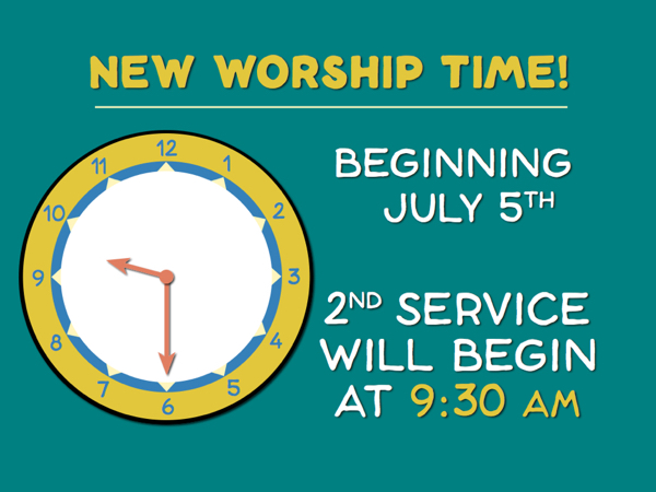 new worship time